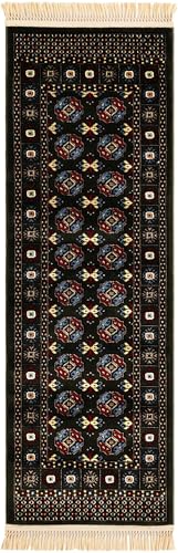 Rugs.com Bokhara Collection Rug – 6 Ft Runner Dark Green Medium-Pile Rug Perfect for Hallways, Entryways - color: Dark Green, size: 2' x 6' Runner