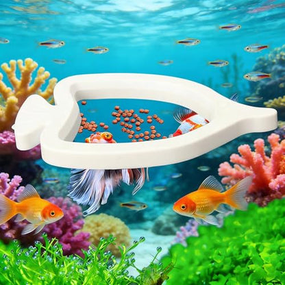 Aquarium Feeding Ring Thick Mini Floating Small Food Feeder | Aquarium Betta Food Holder for Guppy Saltwater Freshwater Tanks Home Habitat