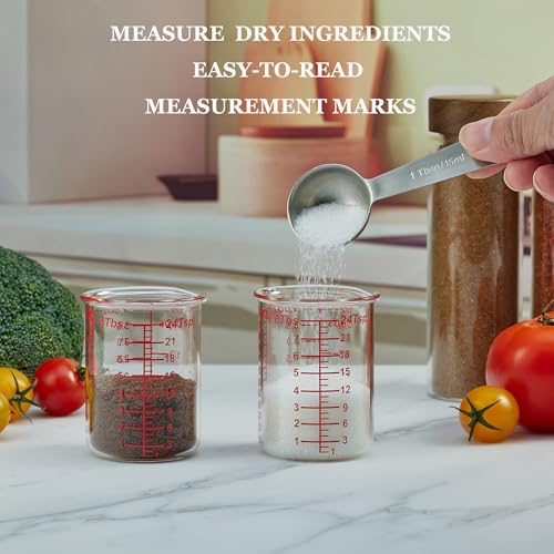 120 ML/4OZ High Borosilicate Glass Measuring Cup-V-Shaped Spout,Glass Measuring Beaker for Kitchen or Restaurant, Easy to Read(SINGLE) - size: 120 ML (4 Oz)-SINGLE