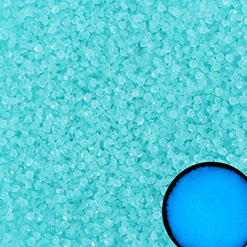 10000pcs 3-5mm Blue Glow Stones Glowing Aquarium Fish Tank Decorations and DIY Craft Luminous Pebbles Glow Sand Gravel Rocks for Vase Fillers - style: Blue