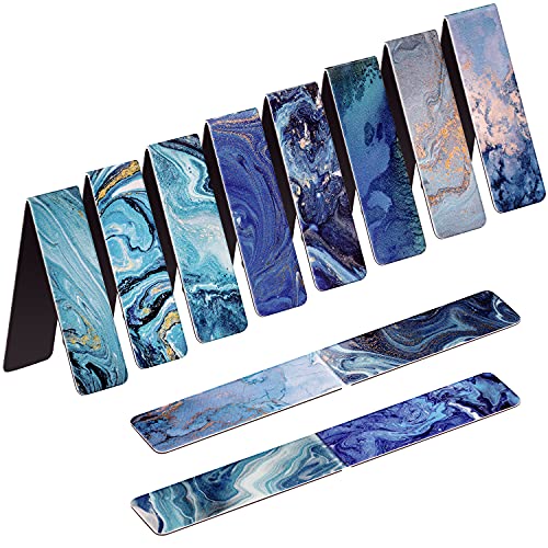 12 Pack Magnetic Bookmark, Book Marker Clip for Teachers, Students, Book Lovers, Printing on 2 Side - color: Style C