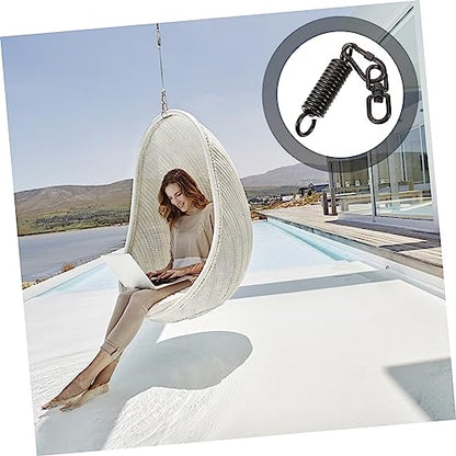 Totority 1set Porch Swing Springs Heavy Duty Metal Swing Spring Kit for Hammock Chair Sandbag Fixing Kit