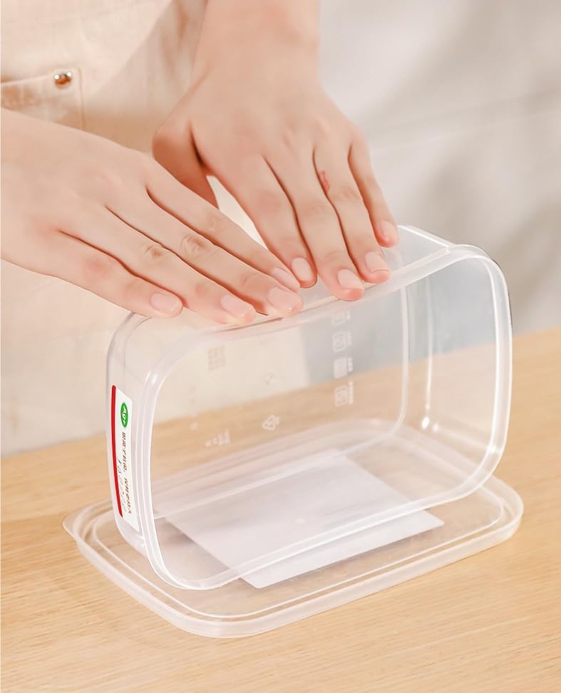 3PCS Produce saver containers for refrigerator(1000ML),Leakproof Food Storage Bins with lids,Fresh Plastic box Keep Fruit Vegetable Fresh longer. - size: 1000ml