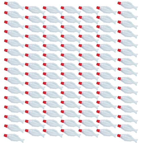 Japanese Soy Sauce Fish-shaped Bottles Tarebin 4ml 100pcs, Made in Japan for Bento Box, Mini Disposable Bottles, Kitchen, Seasoning, Dressing, Sauce - size: 100pcs