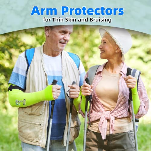 Schwer 18in AIR-SKIN A6 Cut Resistant Arm Sleeves for Gardening, S901 - color: Yellow, size: 18 In-1 Pair