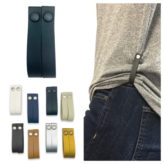 Magnetic Shirt Accessories, Clothing Cinch Clips, T-Shirt Clips, 1 Pair (2 Clips) (Black) - color: Black