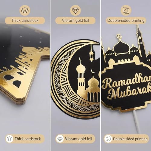 31Pcs Ramadan Decorations - Ramadan Decoration for Home Pre-Assembled Mubarak Eid Kareem Muslim Banner Star Moon Lantern Hanging Swirls Decorations for Home Fireplace Indoor Party Supplies
