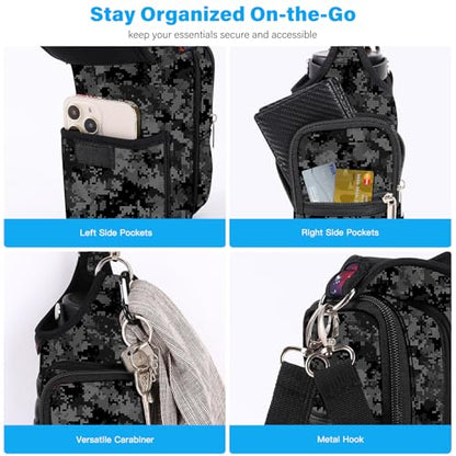 icolor Magnetic Gym Bag Water Bottle Carrier Holder with Phone Pockets & Shoulder Strap,Gym Magnetic Bag 5 Built-in Magnets Gym Accessories Organizer Sling Bottle Bag Pouch Sleeve - color: Camouflage