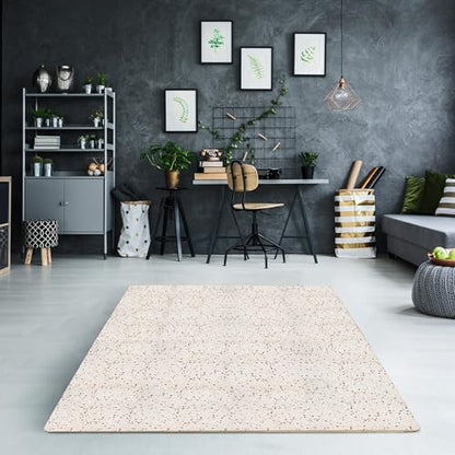 Sorbus Wood Grain Floor Mats Foam Interlocking Mats Each Tile 1 Square Foot 3/8-Inch Thick Flooring Wood Mat Tiles - Home Office Playroom Basement Trade Show (16 Tiles,16 Sq ft, Terrazzo) - color: Terrazzo