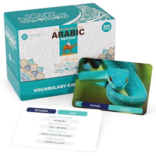 Arabic Vocabulary Flash Cards with Audio – 300 Illustrated Words for Study