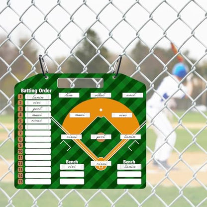 Magnetic Baseball Coach Tactical Board for Training Coaching Accessories | Baseball Dry Erase Lineup & Strategy Planning Board, Games Dugout Tactics, Baseball with Storage Bag