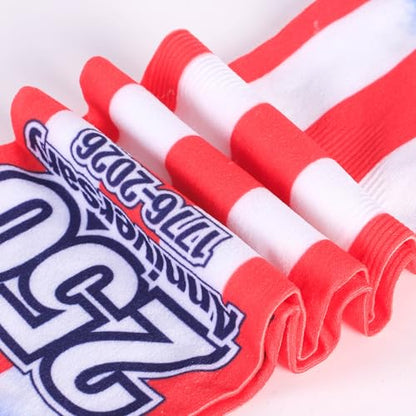 Aueyan Arm Sleeves for Men Women,Cooling Sleeves with Thumb Holes,Funny Sun Protection Arms Cover with Print Pattern - color: 250th Anniversary Stripes