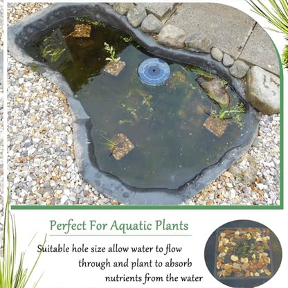 8 Pcs 9 Inch Pond Plant Baskets for Plants Hydroponics Net Pots Water Garden Plant Pots Black Plastic Pond Basket Square Plastic Mesh Pond Containers for Live Aquarium Plants - style: 9" Square-8 PCS