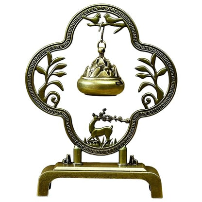 Deer Incense Holder, Incense Holder for Sticks | Mini Hanging Thurible Incense Burner Rack,Insence Stick Holder,Bronze Colored,1 Piece