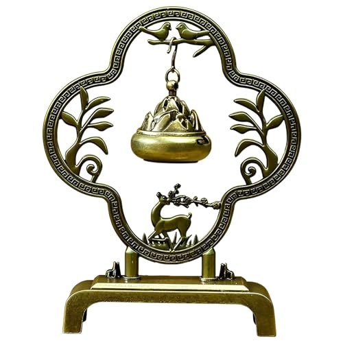 Deer Incense Holder, Incense Holder for Sticks | Mini Hanging Thurible Incense Burner Rack,Insence Stick Holder,Bronze Colored,1 Piece