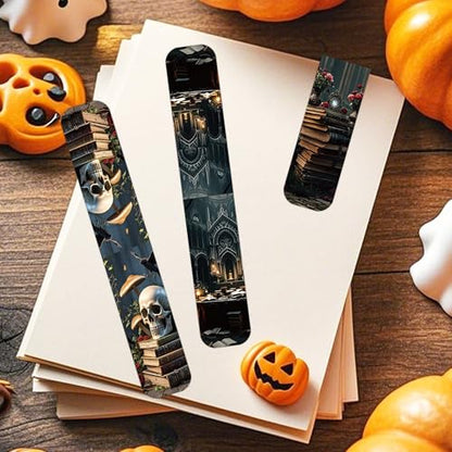 Dark Academia Magnetic Bookmarks, 30 Pcs Gothic Magnet Bookmark Clips, Witchy Novelty Book Mark for Reading Women Men, Dark Romance Merch Gifts Office School Supplies - style: Dark Academia 03