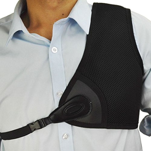 SHARROW Archery Chest Protector Guard Nylon Shooting Hunting Chest Guard 1 Piece for Left Side and Right Hand - size: for left chest