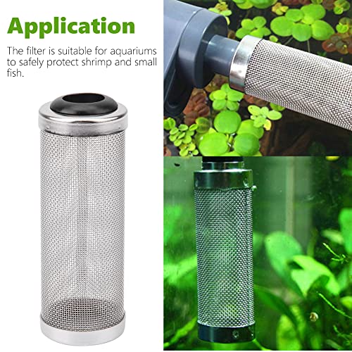 Joyzan Aquarium Intake Filter Mesh,Stainless Steel Inlet Shrimp Cover Guard | Net Inflow Basket Screen Strainer Metal Prefilter Tube Accessory Breeding Protector Protecting Fish Tank Inhalation 12mm