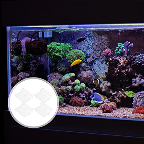 Ipetboom 16pcs Aquarium Lid Clips for Acrylic Support Racks for Fish Tank Securely Prevents Fish Jumping Aquarium Accessory for Easy Maintenance