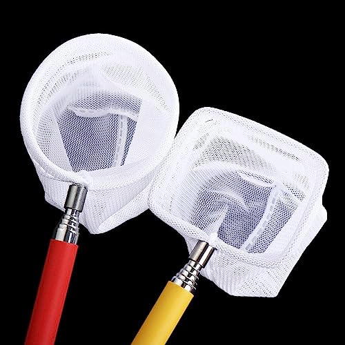 Catch Net Retractable Aquarium Fish Net, Long Handle Fish Tank Net, Fish Tank Cleaning Catching Net, Fish Scoop Aquarium Supplies - size: round