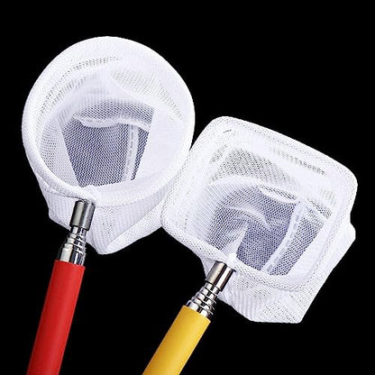 Catch Net Retractable Aquarium Fish Net, Long Handle Fish Tank Net, Fish Tank Cleaning Catching Net, Fish Scoop Aquarium Supplies - size: round