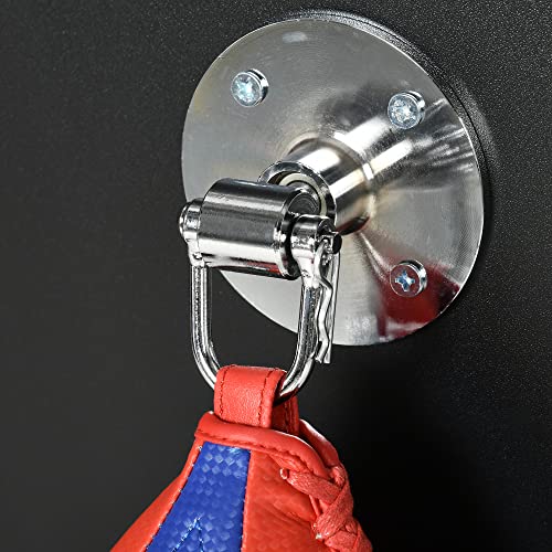 Soozier Adjustable Speed Bag Platform with 360-Degree Swivel 10'' Speedbag | Wall Mounted Speed Bags for Boxing