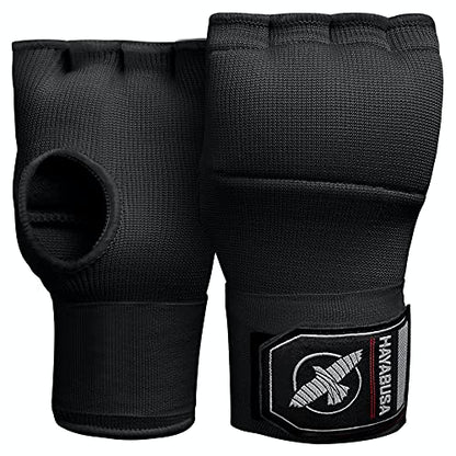 Hayabusa Quick Gel Boxing Hand Wrap Gloves - color: Black, size: Large