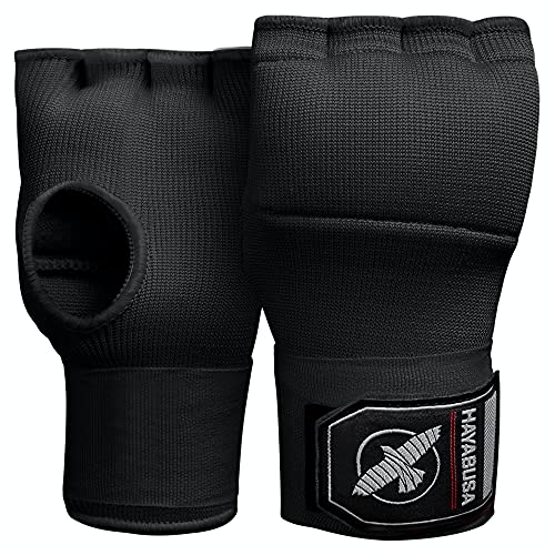 Hayabusa Quick Gel Boxing Hand Wrap Gloves - color: Black, size: X-Large