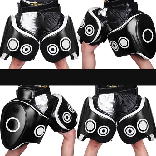 Thigh Pads Muay Thai, Kickboxing Thigh Pads, Max Thickness 10cm Guards, Thigh Sports Protector Pads, Shock Absorption & Impact Blocking, Durable & Comfortable Training Gear - size: Pair