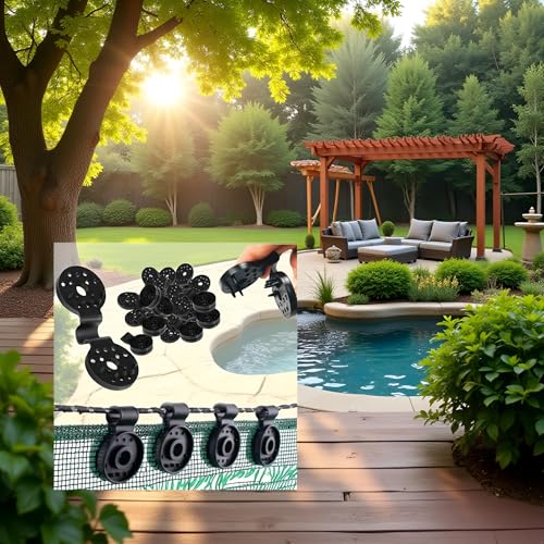 25 Pcs Black Shade Cloth Heavy Duty Lock Grip, Removable and Reusable Shade Cloth Clips for Sun Shade Net Fastening Clip, Plastic Clips for Anti Bird Netting Garden Netting Plant Support Structures