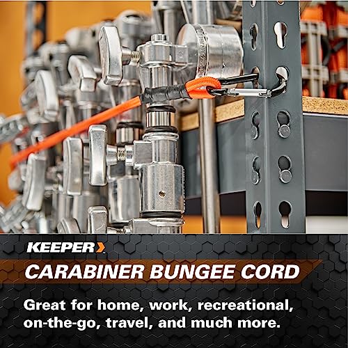 Keeper - 36” Carabiner Bungee Cord, 2 Pack - UV And Weather-Resistant - size: 36"