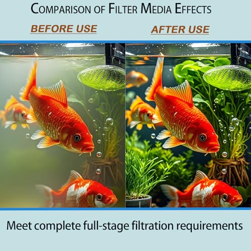42 Pack Replacement Filter Media Kit for Fluval 306/307, 2 Full Sets | High Porosity Bio Foam, Ceramic Rings, Activated Carbon & Polishing Pads, Clear Tank Water, Reduced Algae & Yellow Buildup
