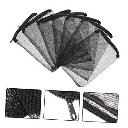 STOBAZA 15Pcs Zipper Bags for Aquarium Mesh Pouches for Fish Tank Filtration for Carbon Prevents Fines from Washing