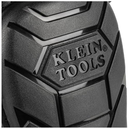 KLEIN TOOLS 60895 Knee Pads for Men and Women, Heavy Duty Semi-Round Stabilizer Gel Knee Pads with Adjustable Elastic Straps, for Construction, Flooring, Gardening, Black - size: Stabilizer