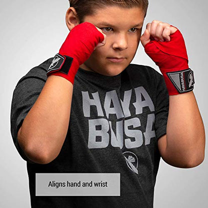 Hayabusa Boxing Hand Wraps for Kids Perfect Stretch 4.0 - color: Red