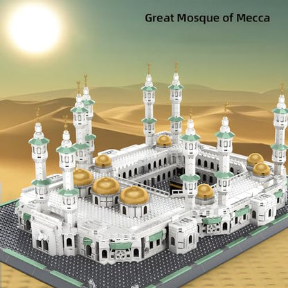 CAXIMSY Great Mosque of Mecca Building Blocks Set Islamic Masjid Architectural Model Toys Muslim Eid Gifts for Kids Adult 2291 Pieces - style: Great Mosque of Mecca Model