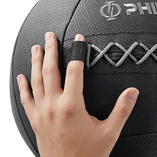 Philosophy Gym Wall Ball - Soft Shell Weighted Medicine Ball with Non-Slip Grip - style: 18 LB