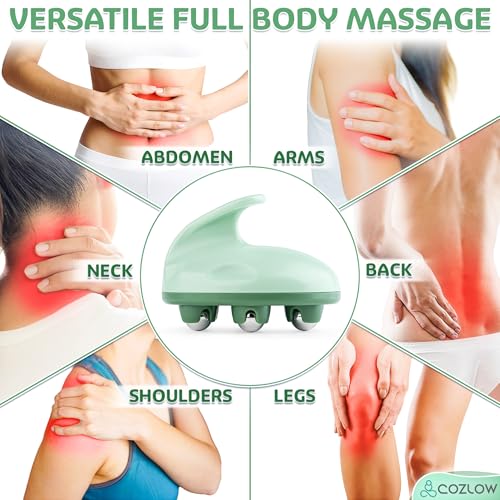 COZLOW Lymphatic Massager - Handheld Drainage Roller Massage Tool to Help Support Lymph System Care by Promoting Circulation, which May Decrease Appearance of Cellulite - color: Lymphatic Massager