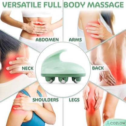 COZLOW Lymphatic Massager - Handheld Drainage Roller Massage Tool to Help Support Lymph System Care by Promoting Circulation, which May Decrease Appearance of Cellulite - color: Lymphatic Massager