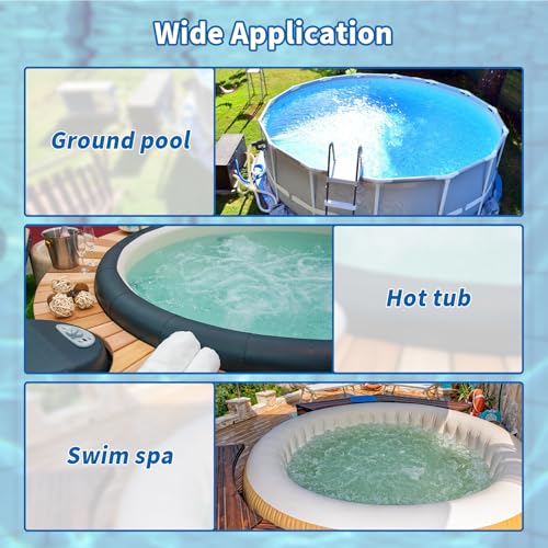 7305 Check Valve Compatible with Ground Pool, Tub & Spa System 180-Dgree Straight Through Flow Fit for Spas Replacement for Jand y Check Valve 2 inch to 2 1/2 Inch