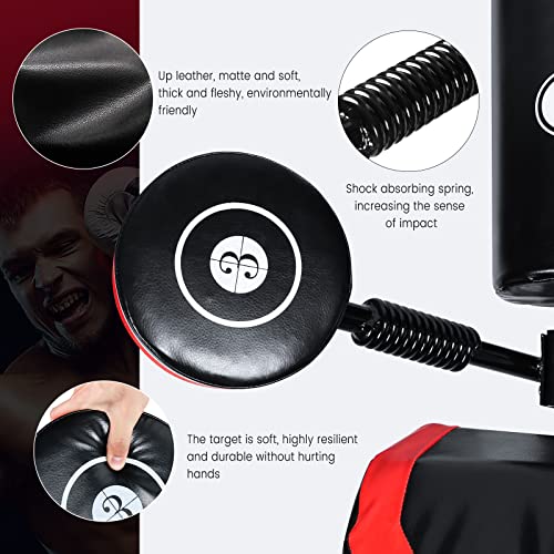INNOLIFE Multi-Point Sparring Speed Boxing Target Human Battle Target | Practice Target Columns 360° Rebound Shock Absorption Speed Bar, Wall Heavy-Duty Punching Bags