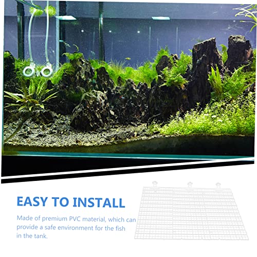 Abaodam 1set Fish Tank Divider Aquarium Isolation Board for Breeding Separation Transparent Cups for Fish Tank Supplies - color: Transparent