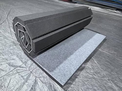 Gymnastics Tumbling Mat 1.6" Thick – Non-Slip Carpet Surface, Unfoldable Wrestling Mat for MMA, Cheerleading, Home Gym, 4'x8' Exercise Foam Mat - color: Gray, size: 4032*72*1.6in