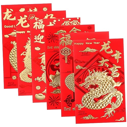 30pcs Spring Festival Red Envelopes Lucky Money Packets Hong Bao for Year Gifting Lightweight Design for Weddings Special Occasions