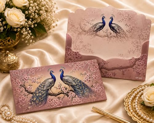 FourFaith Peacock Wedding Money Envelopes Set of 10 - size: Peacock 2 Envelope (10)