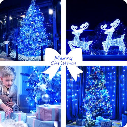 2 Pack 200 LED Battery Operated String Lights, Twinkle Fairy Lights Blue - color: Blue, size: 2PK(100LED)
