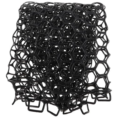 Luxshiny Silicone Fishing Net Replacement Mesh Bag, Lightweight Large Fish Landing Net Head, Black Sturdy Silicone Mesh for Freshwater and Saltwater Anglers