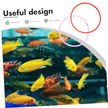 UPKOCH 6Pcs Floating Aquarium Plant Rings for Fish Feeding and Duckweed Isolation Plastic Fish Tank Plant Holders Stable and Versatile Rings in Mixed Colors for Aquatic Separation