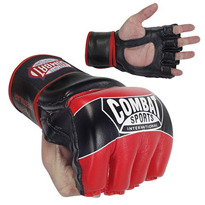 Combat Sports Pro Style Grappling MMA Gloves - color: Blue, size: Large
