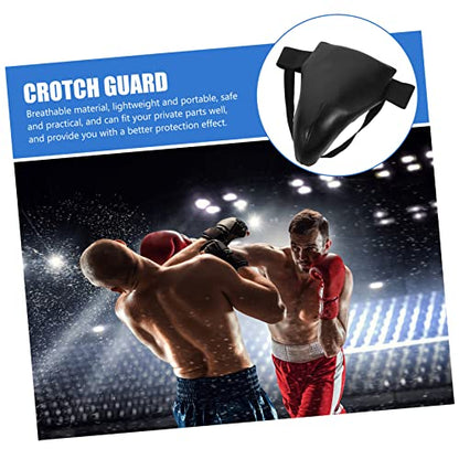 VICASKY Professional Groin Protector for Martial Arts and Combat Sports Reusable Crotch Guard with Ergonomic Design for Karate Boxing Thai Training Adult and Youth Black